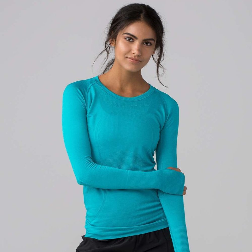 Lululemon Blue Swiftly Tech Long Sleeve Tee xs/s
